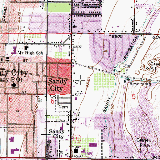 Topographic Map of Harvest Lane Condo, UT