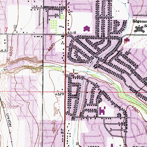 Topographic Map of Woodridge Country Estates, UT