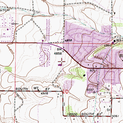 Topographic Map of Raintree Equestrian Community Condo, UT