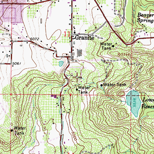 Topographic Map of Majestic Canyon Estates, UT