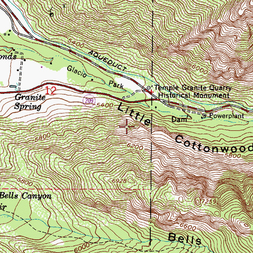 Topographic Map of Stonebridge Condo, UT