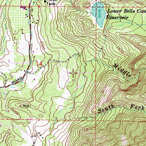 Topographic Map of Huntsman Plat A, UT