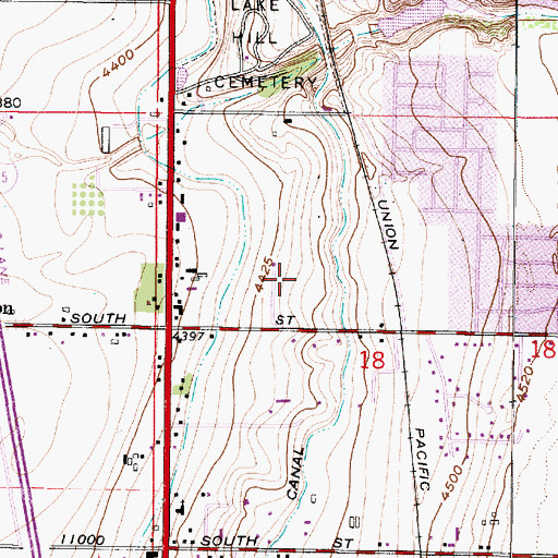 Topographic Map of Little Willow, UT