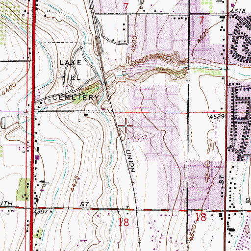 Topographic Map of Sandy Heights South, UT