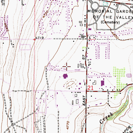 Topographic Map of Success Estates, UT
