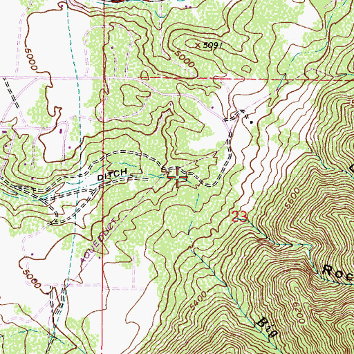 Topographic Map of Pepperwood Terrace, UT