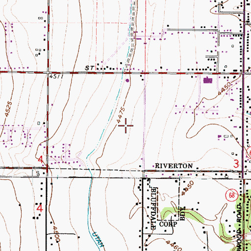 Topographic Map of Homestead Estates, UT