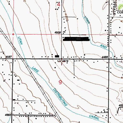 Topographic Map of Plaza Condominiums, UT