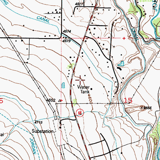 Topographic Map of Wood Hollow Ranchettes, UT