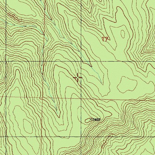 Topographic Map of East Fork Beaver River, UT