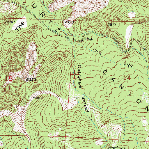 Topographic Map of The Pyramids, UT