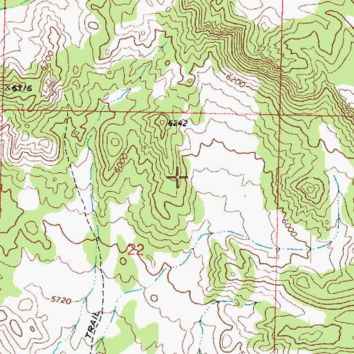 Topographic Map of Keg Spring, UT