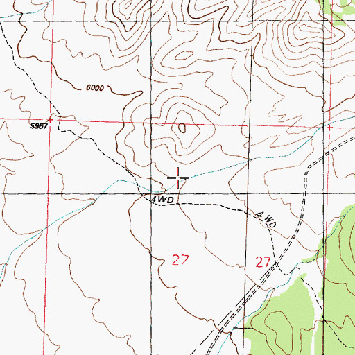 Topographic Map of Jackson Canyon, UT