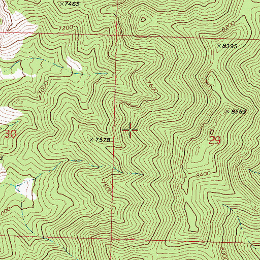 Topographic Map of Wah Wah Mountains, UT