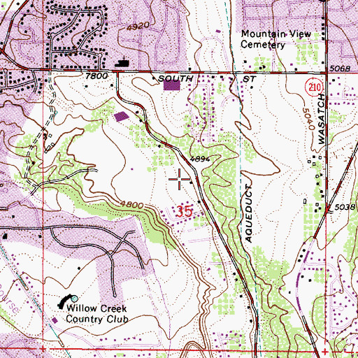 Topographic Map of High Danish Condominium, UT