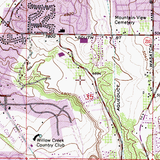 Topographic Map of Scandia Village Condominium, UT