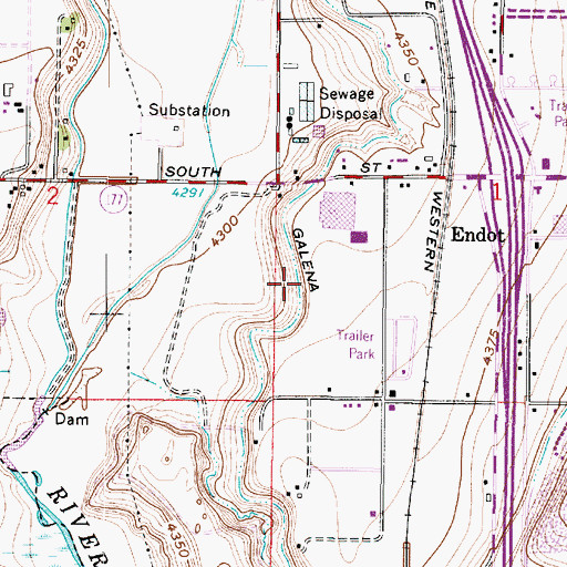Topographic Map of Jefferson Place Condominium, UT