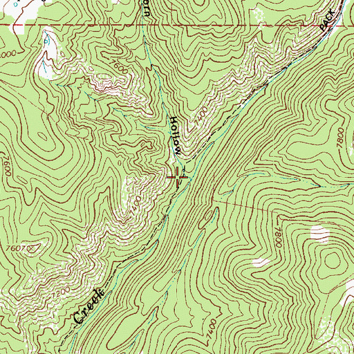 Topographic Map of Thorn Hollow, UT