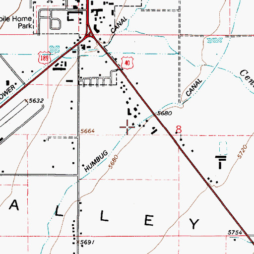 Topographic Map of Humbug Canal, UT