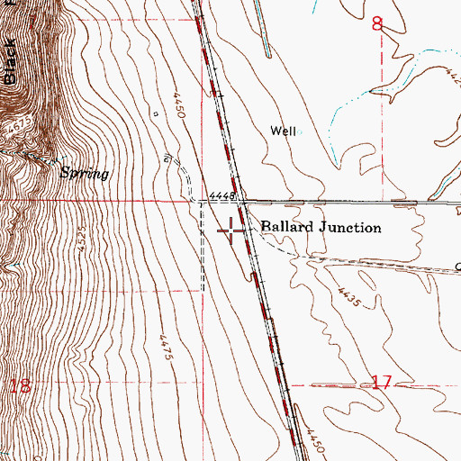 Topographic Map of Ballard Junction, UT