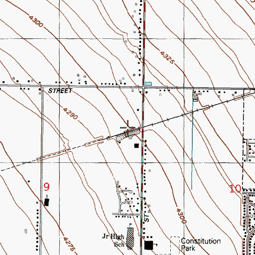 Topographic Map of Barnes, UT
