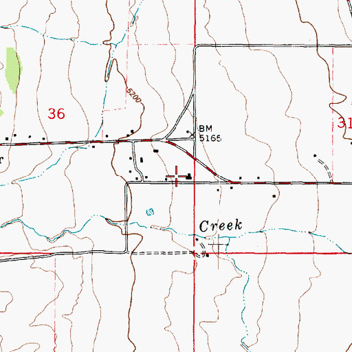 Topographic Map of Clover, UT