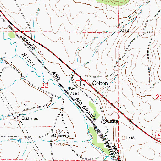 Topographic Map of Colton, UT