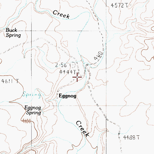 Topographic Map of Eggnog, UT