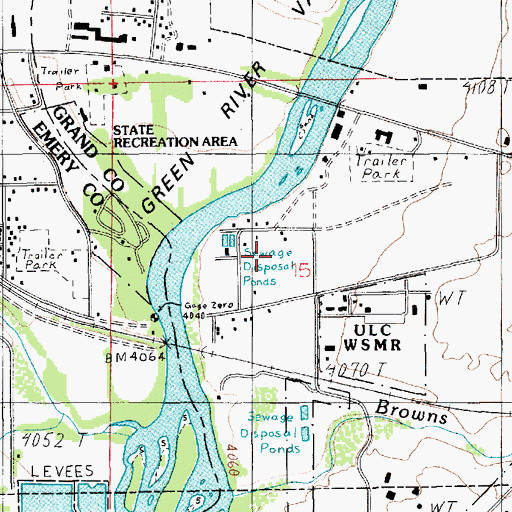 Topographic Map of Elgin, UT