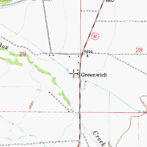 Topographic Map of Greenwich, UT