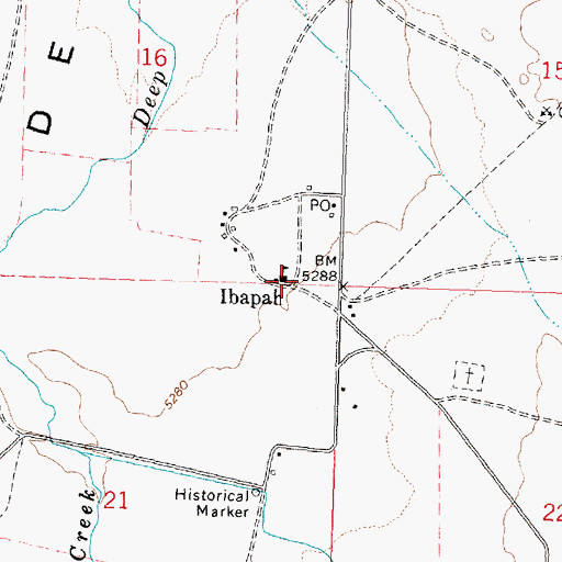 Topographic Map of Ibapah, UT