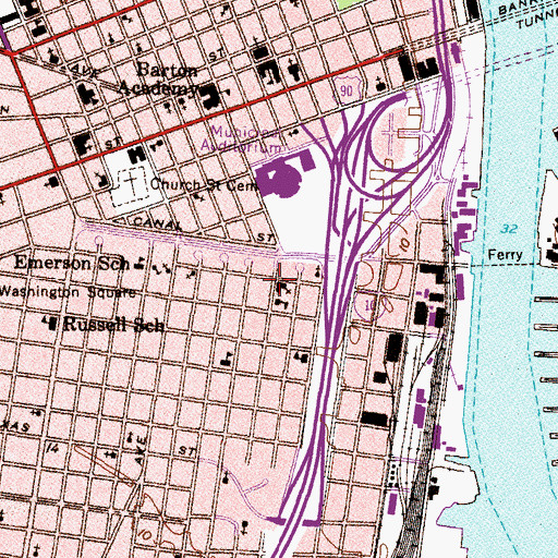Topographic Map of Saint Vincents Catholic Church, AL