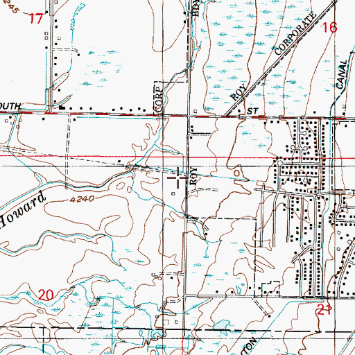 Topographic Map of Kingsville Junction, UT