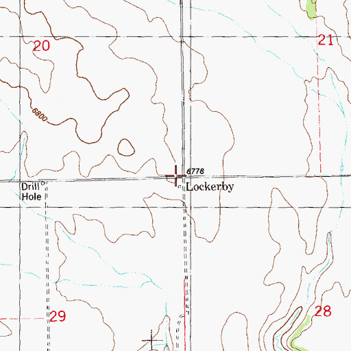 Topographic Map of Lockerby, UT