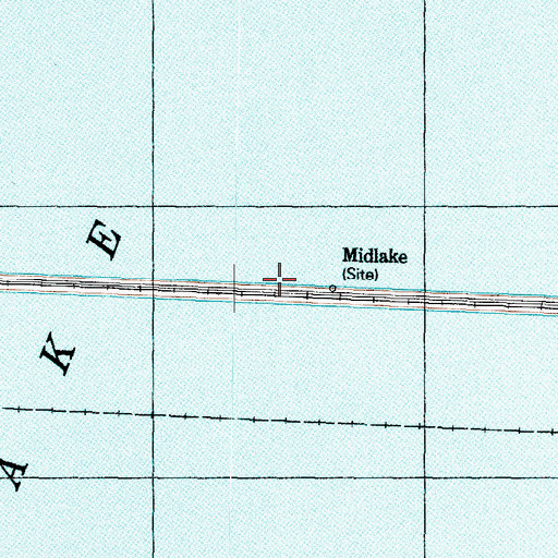 Topographic Map of Midlake, UT