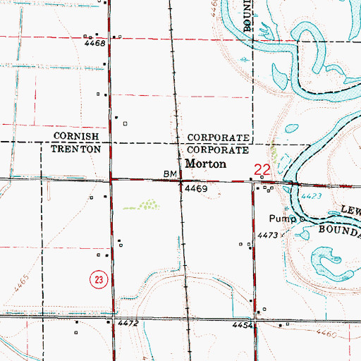 Topographic Map of Morton, UT