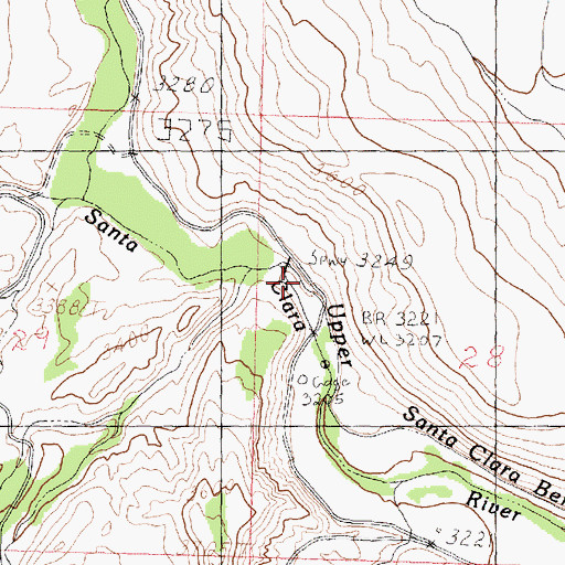 Topographic Map of Shem, UT
