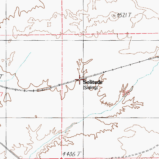 Topographic Map of Solitude, UT