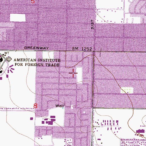 Topographic Map of Country Gables Park, AZ
