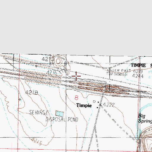 Topographic Map of Timpie, UT