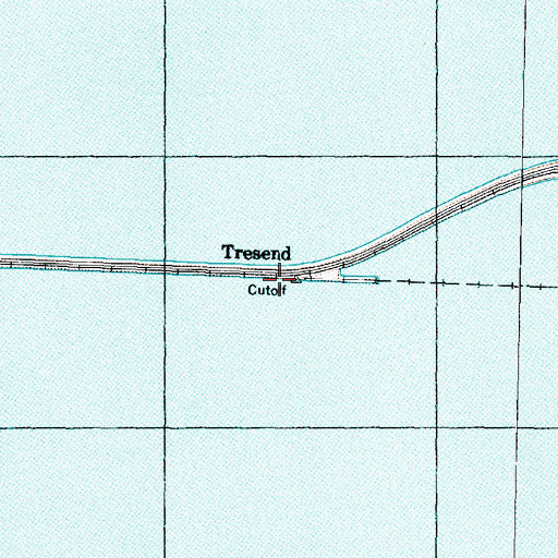 Topographic Map of Tresend, UT