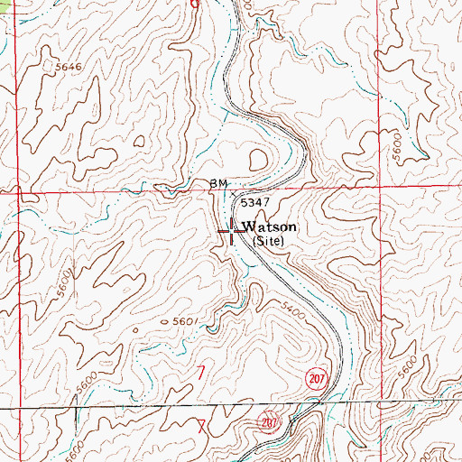 Topographic Map of Watson, UT