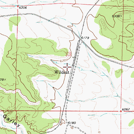 Topographic Map of Wildcat, UT