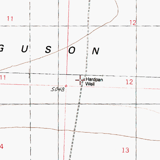 Topographic Map of Hardpan Well, UT