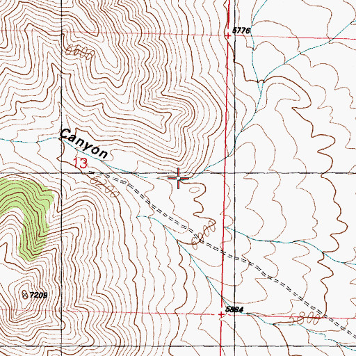 Topographic Map of Bonny Stairs Canyon, UT