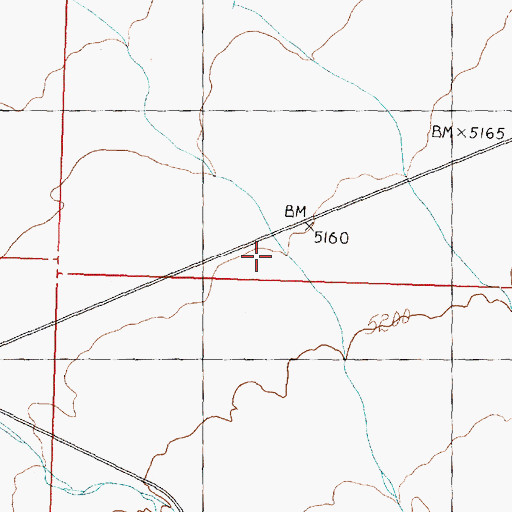 Topographic Map of Browns Wash, UT
