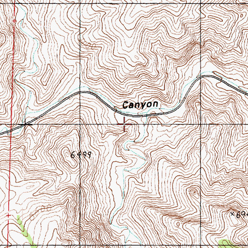 Topographic Map of Cat Canyon, UT