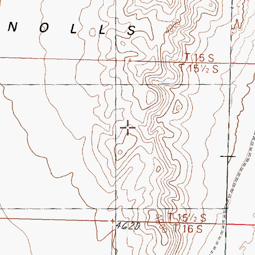 Topographic Map of Coyote Knolls, UT