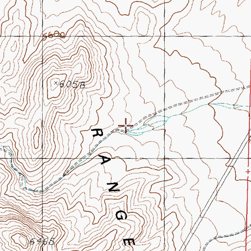 Topographic Map of Dowdell Canyon, UT