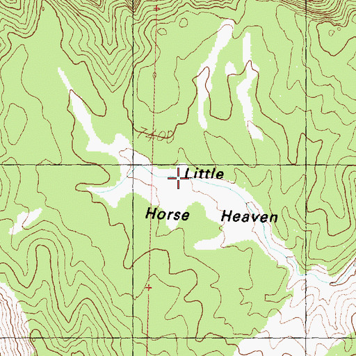 Topographic Map of Little Horse Heaven, UT
